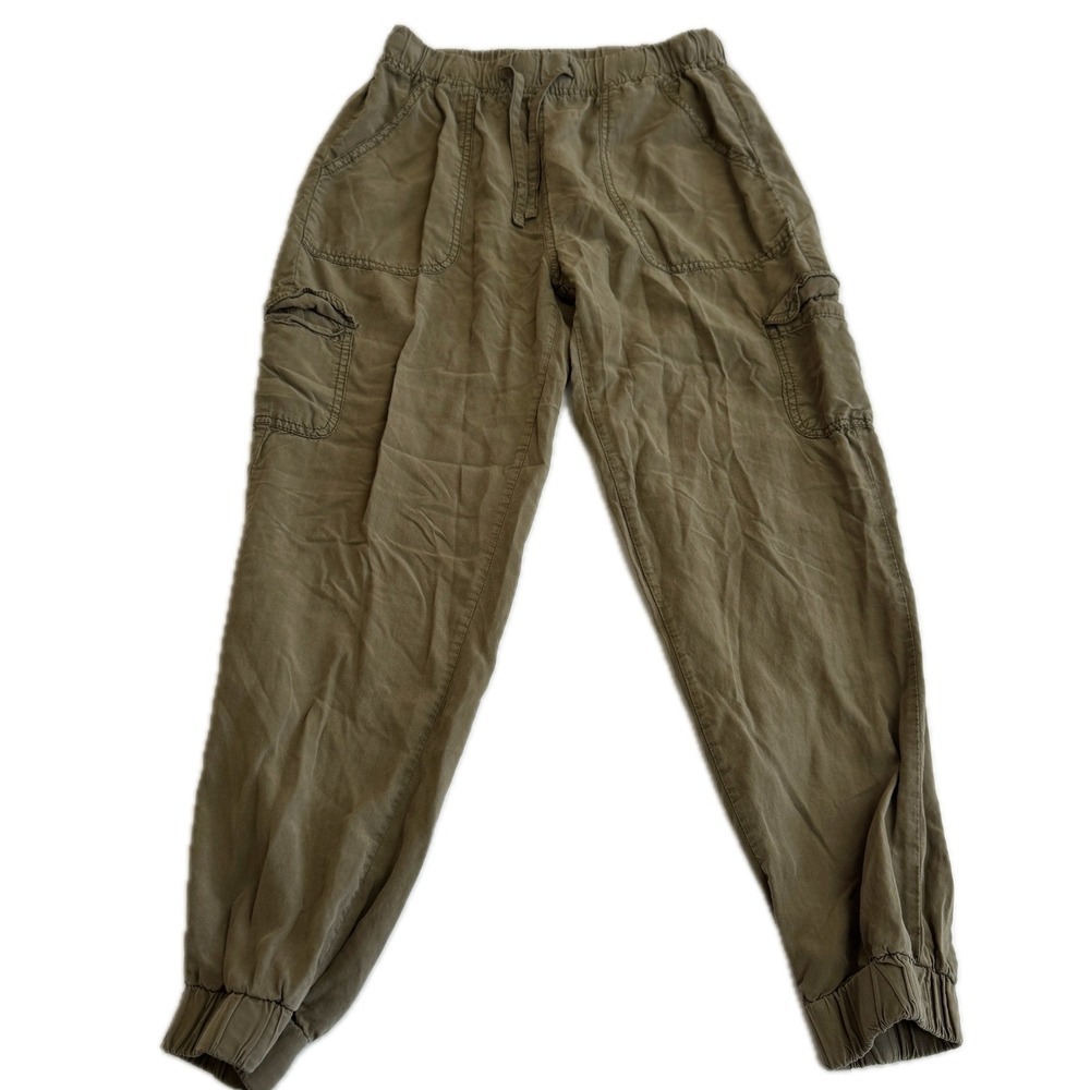Thread + Supply Joggers Womens Small Green Cargo Tencel‎ Utility Casual